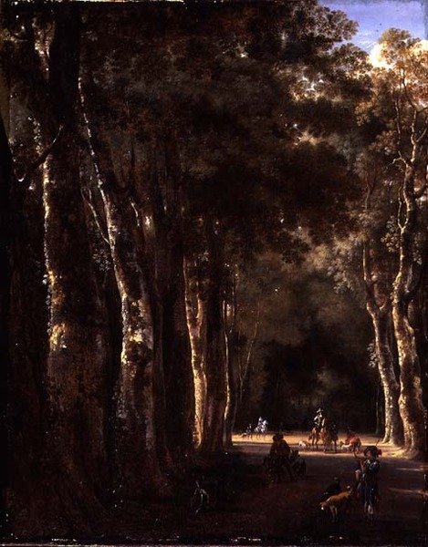 The Avenue (olaj, vászon) alkotó: Jan Hackaert