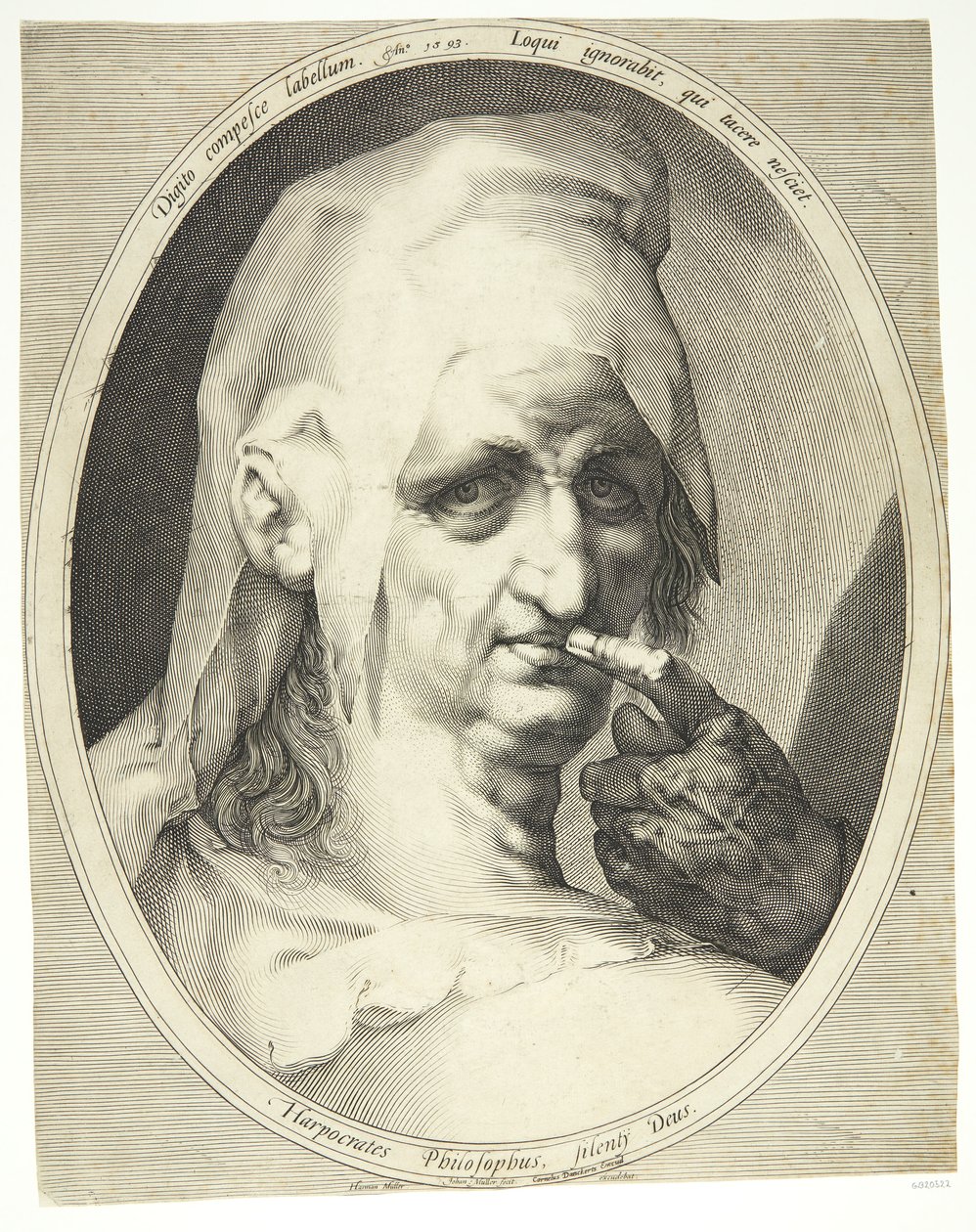 Harpokrates alkotó: Jan Harmensz. Muller