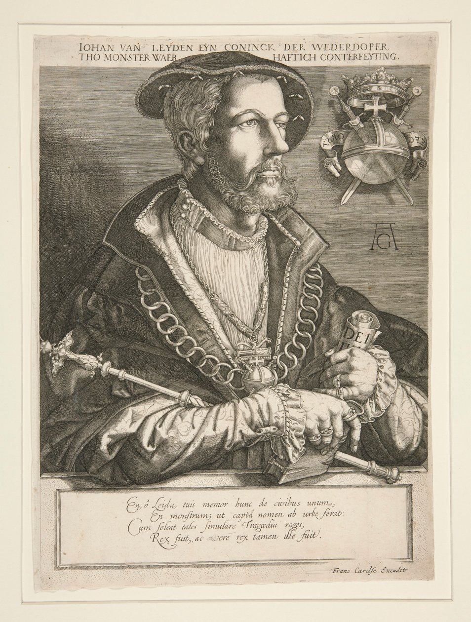 Jan Beuckelszoon (Jan van Leyden) alkotó: Jan Harmensz. Muller