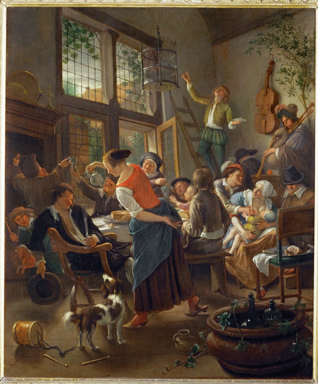 Családi vacsora ... alkotó: Jan Havicksz. Steen