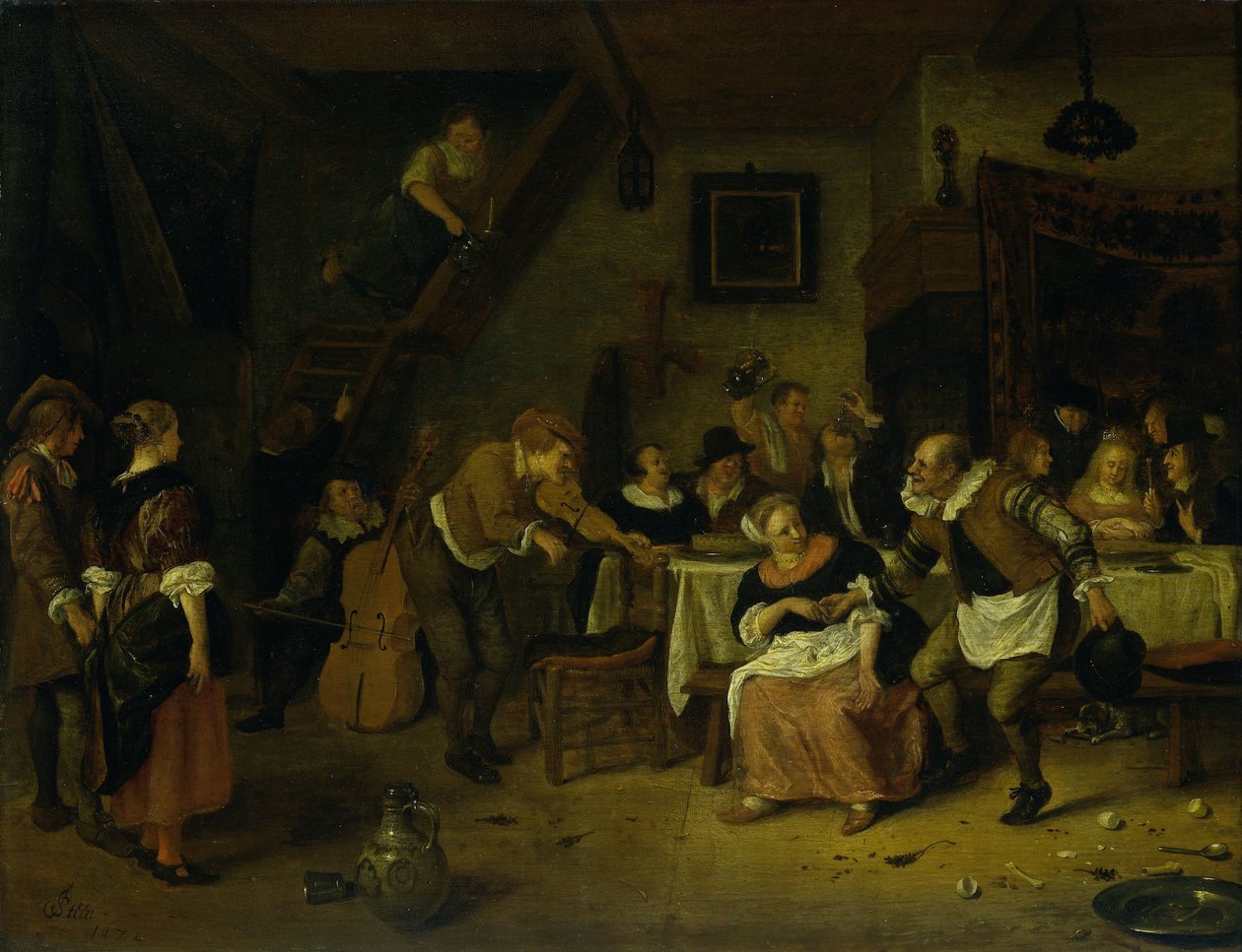Parasztlakodalom alkotó: Jan Havicksz. Steen