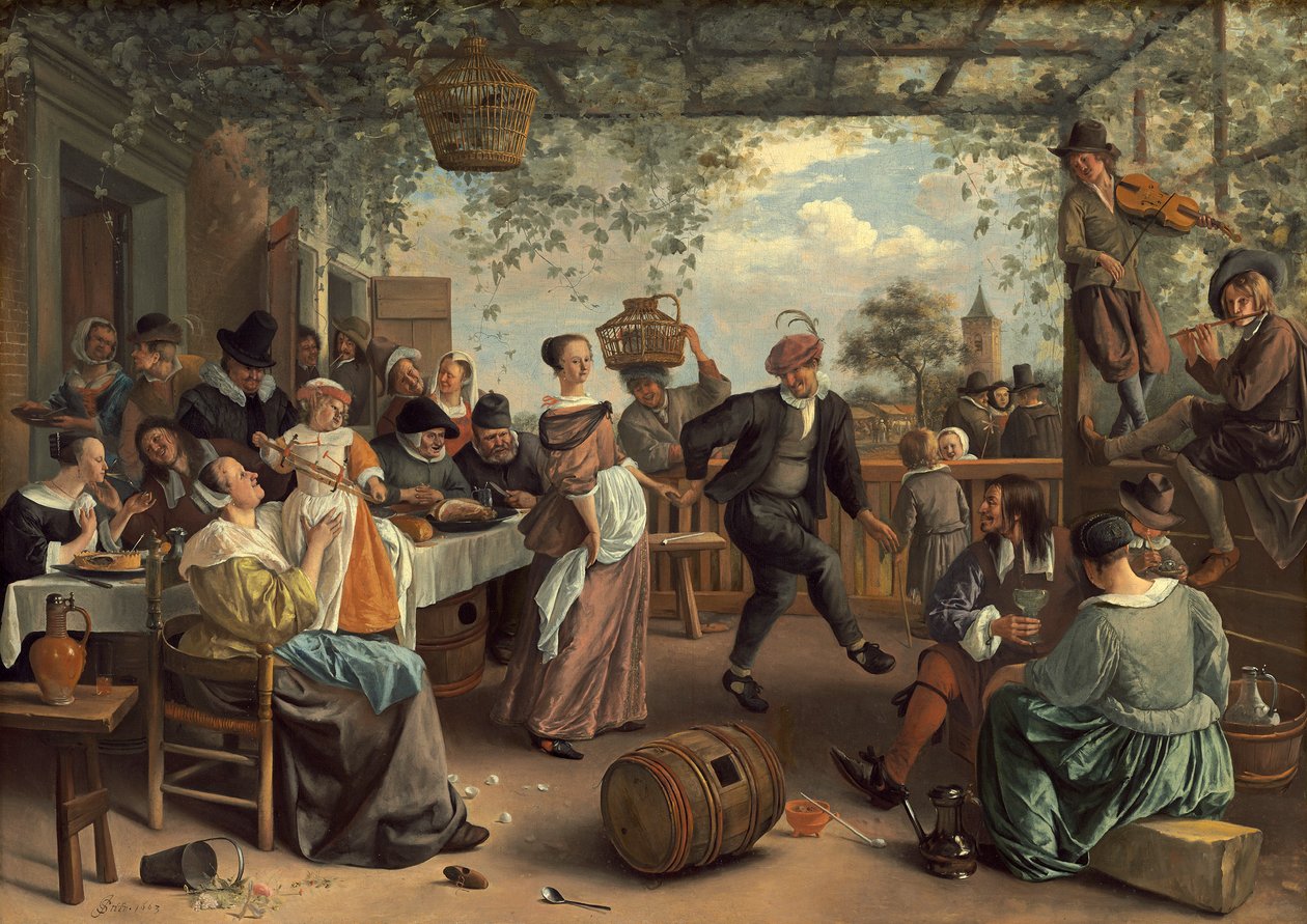 A Táncoló Pár alkotó: Jan Havicksz. Steen