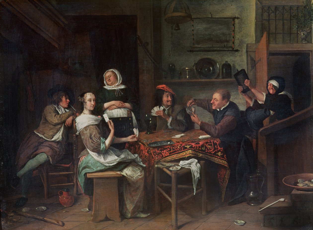 A kártyajátékosok alkotó: Jan Havickszoon Steen