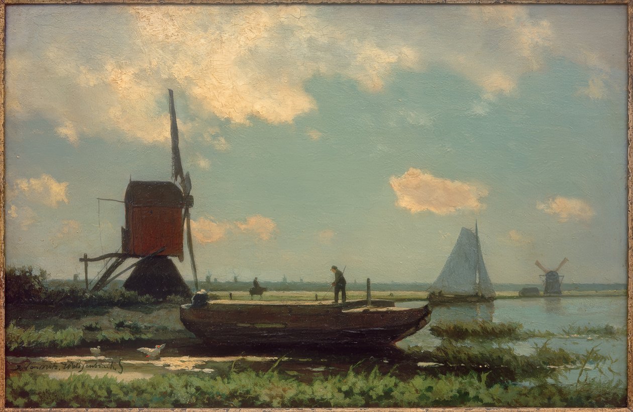 Polder táj alkotó: Jan Hendrik Weissenbruch