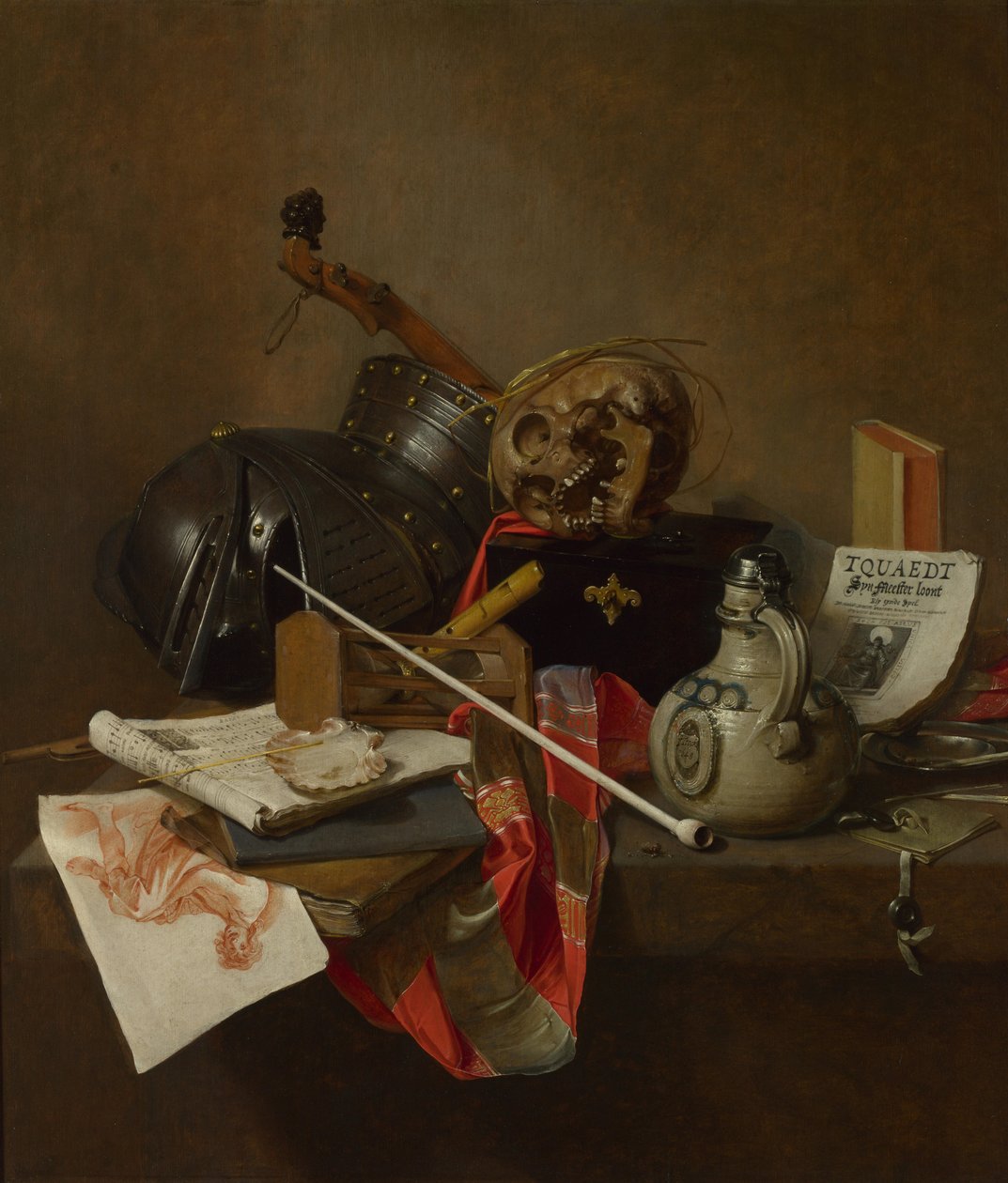 Vanitas csendélet, 1648 alkotó: Jan Jansz. Treck