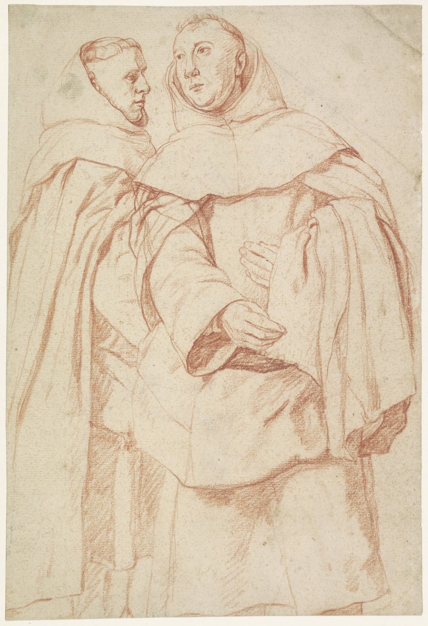 Két álló szerzetes alkotó: Jan Josef Horemans (I)