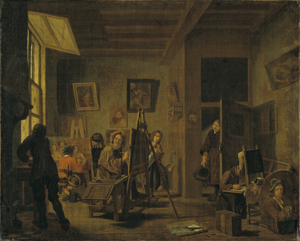 Egy festőstúdió alkotó: Jan Josef the Elder Horemans