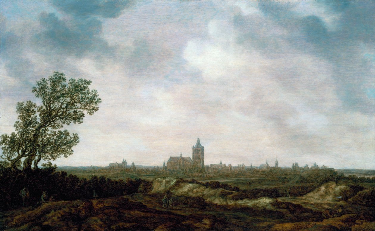Kilátás Arnhemre, 1633 alkotó: Jan Josephsz van Goyen