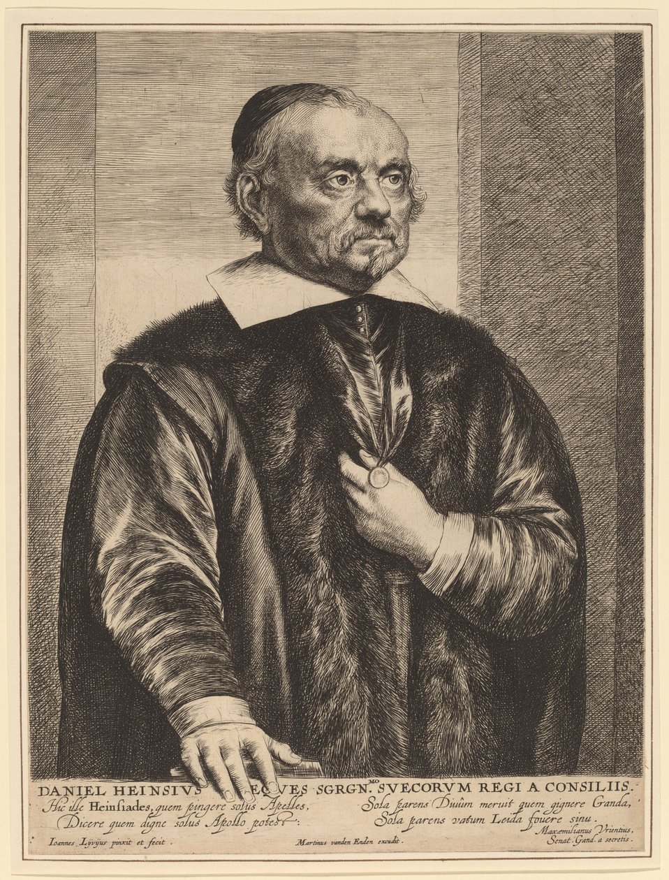 Daniel Heinsius alkotó: Jan Lievens