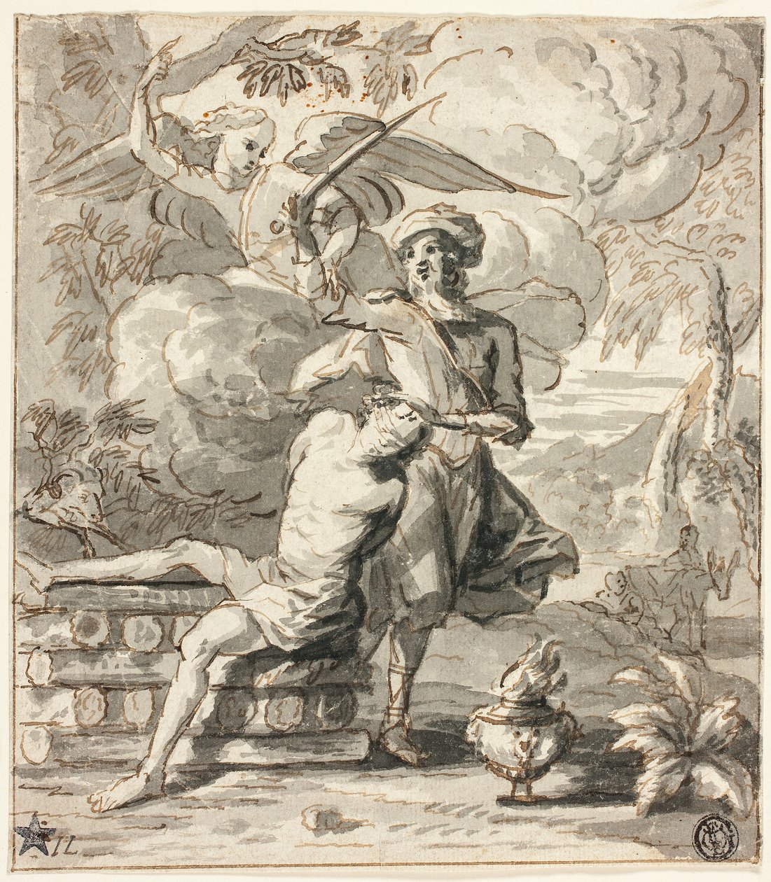 Ábrahám áldozata alkotó: Jan Lievens