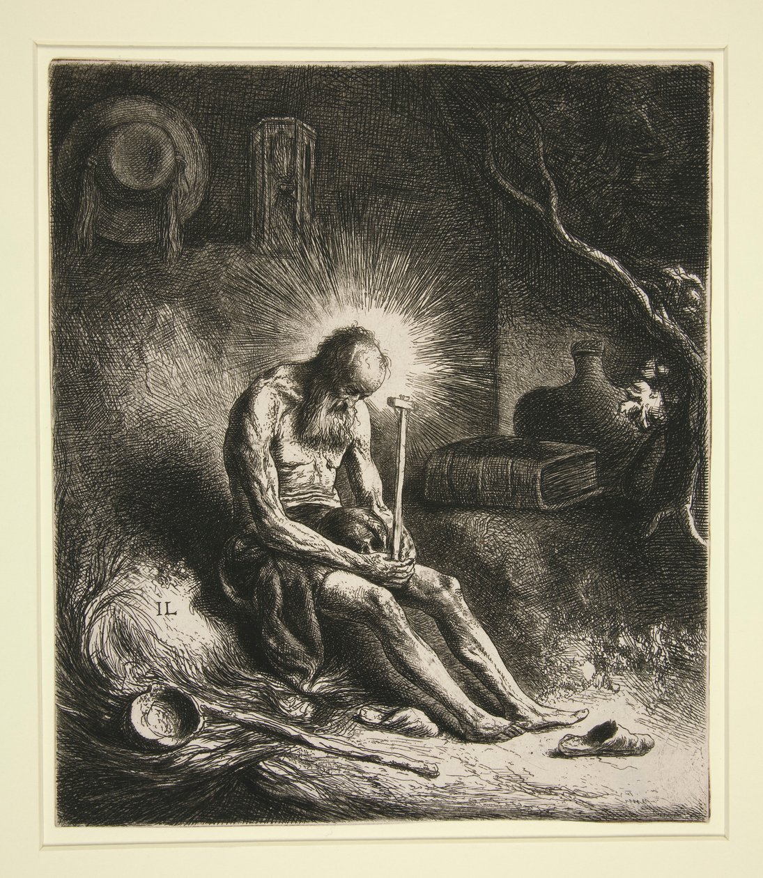 Szent Jeromos a bűnbánatban alkotó: Jan Lievens