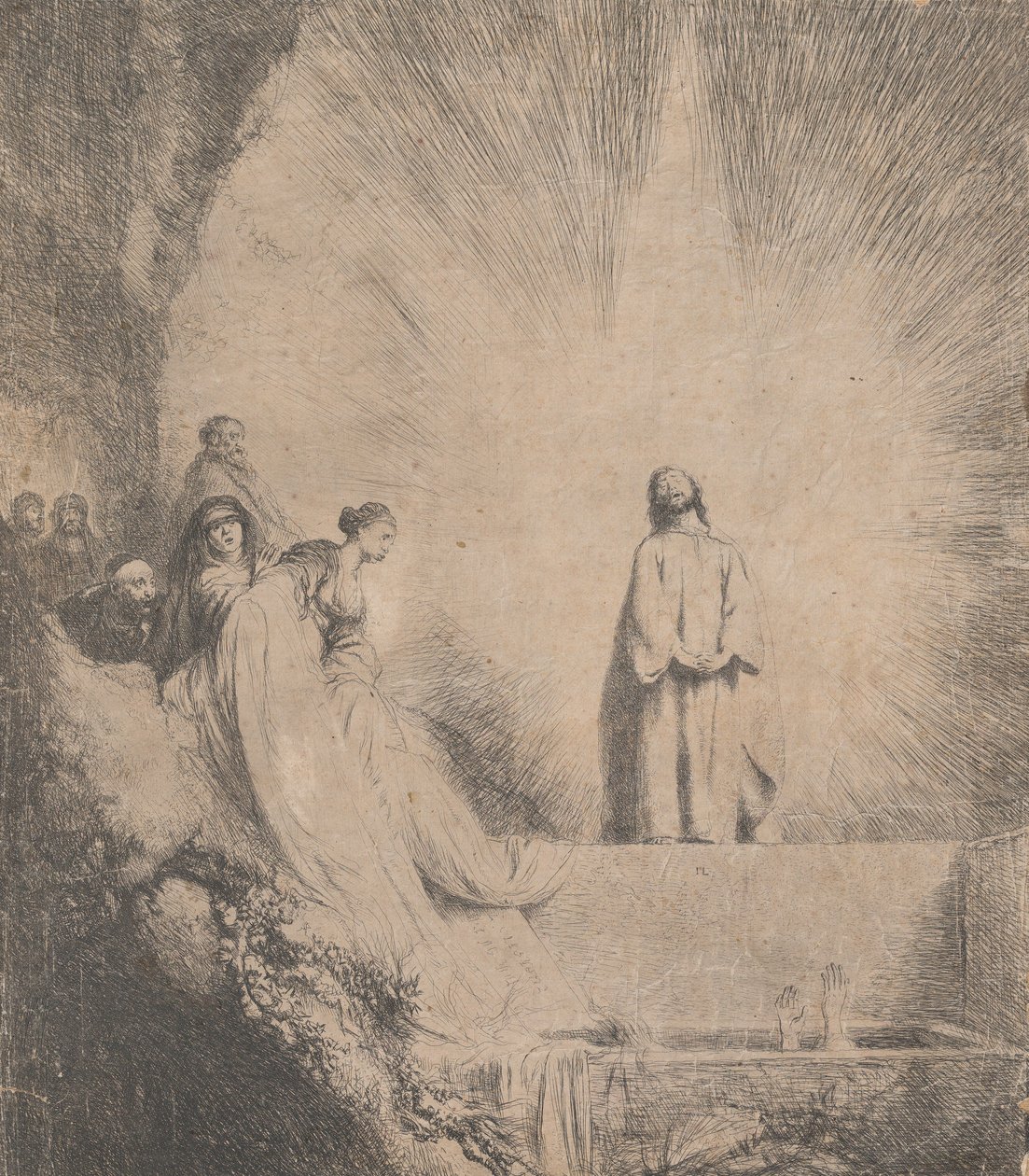 Lázár feltámadása, 1620-74. alkotó: Jan Lievens