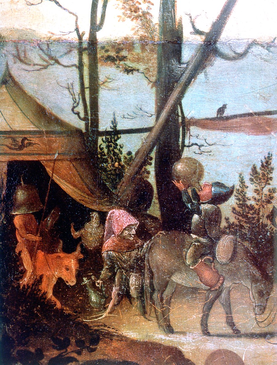 Tájjelenet, Szent Kristóf legendája, 1520-1559 alkotó: Jan Mandyn