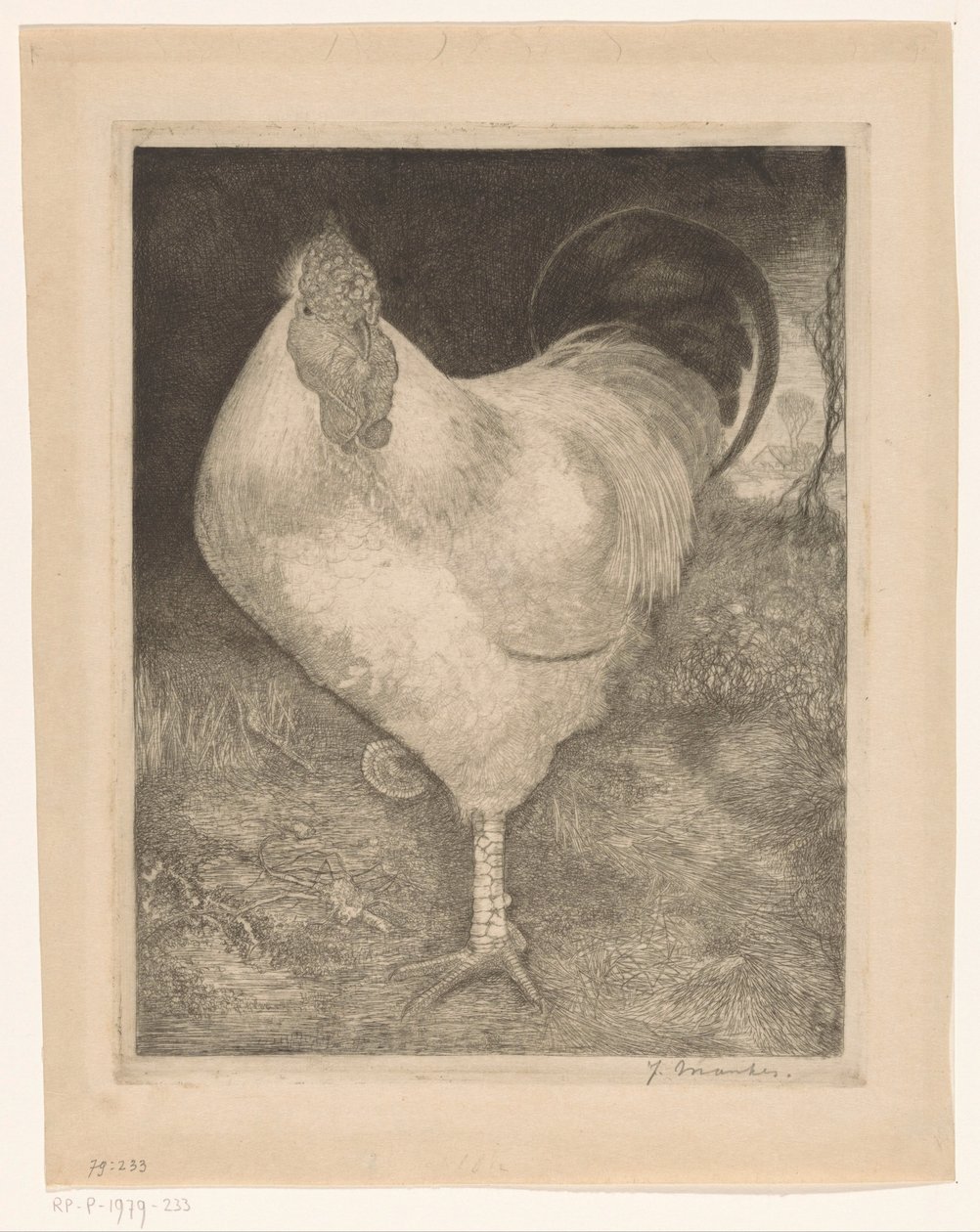 Egy lábon kakas alkotó: Jan Mankes (signed by artist)