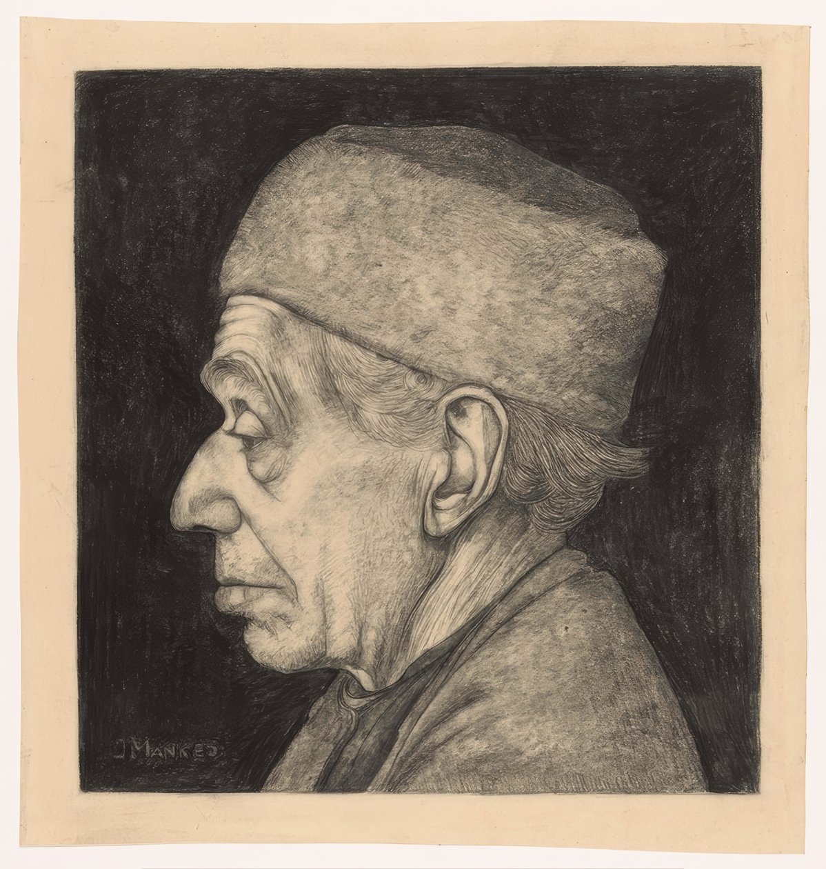 Douwe, profilban balra alkotó: Jan Mankes
