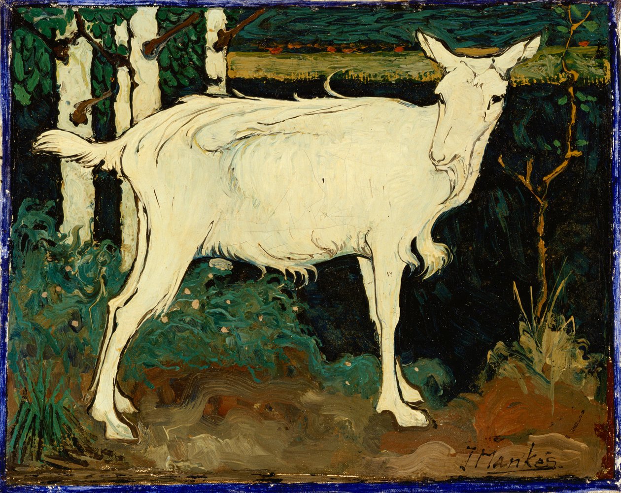 Kecske (olaj, vászon) alkotó: Jan Mankes