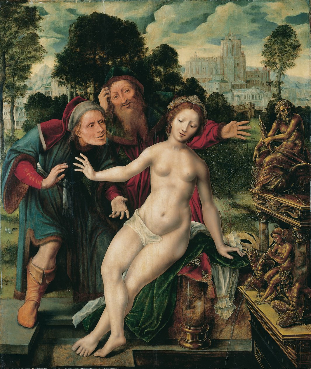 Susannah és a vének alkotó: Jan Massys or Metsys