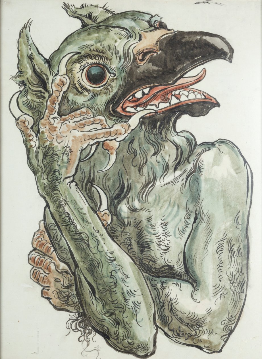 Ördög egy madár fejével alkotó: Jan Matejko