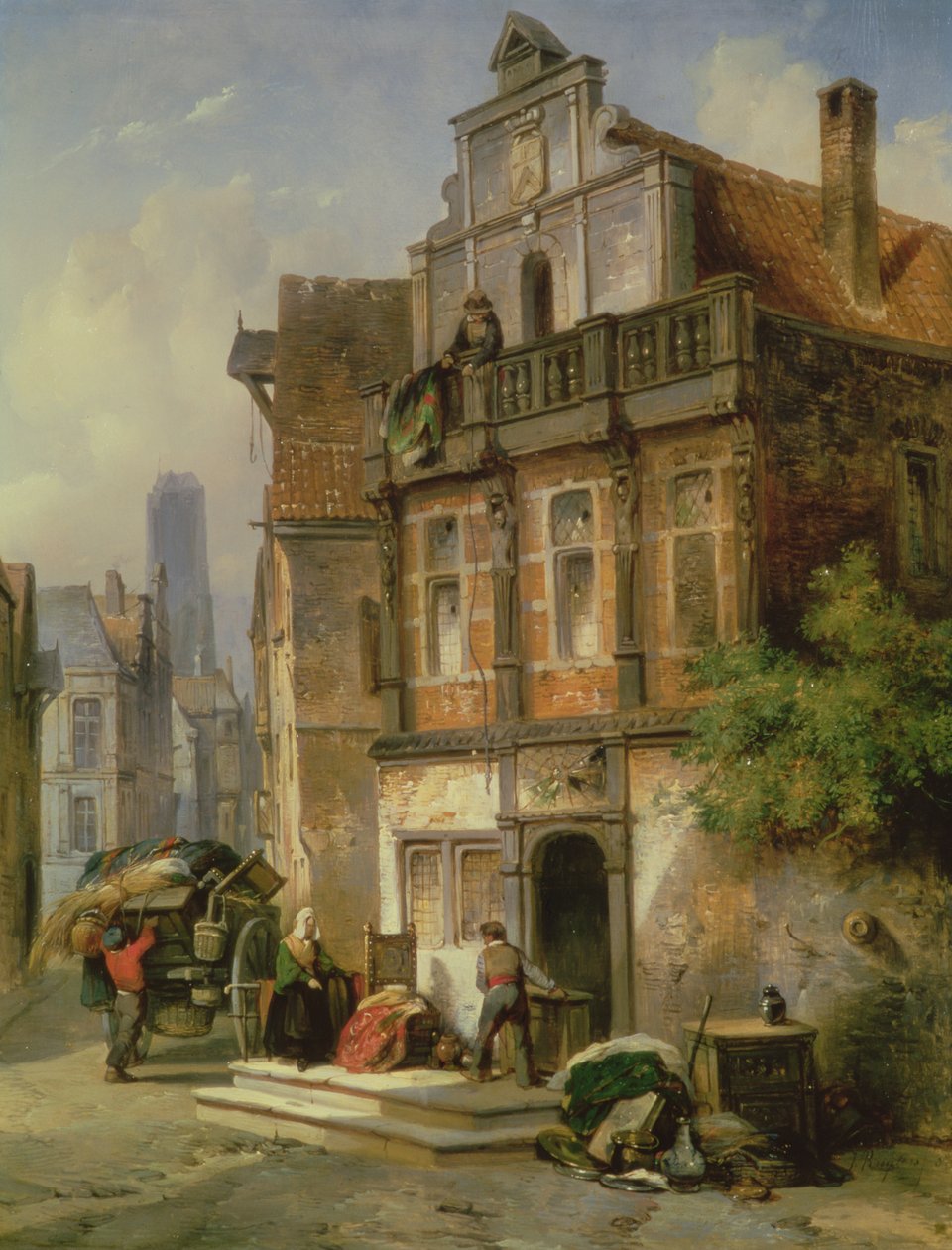 Beköltözés, 1837 alkotó: Jan Michiel Ruyten