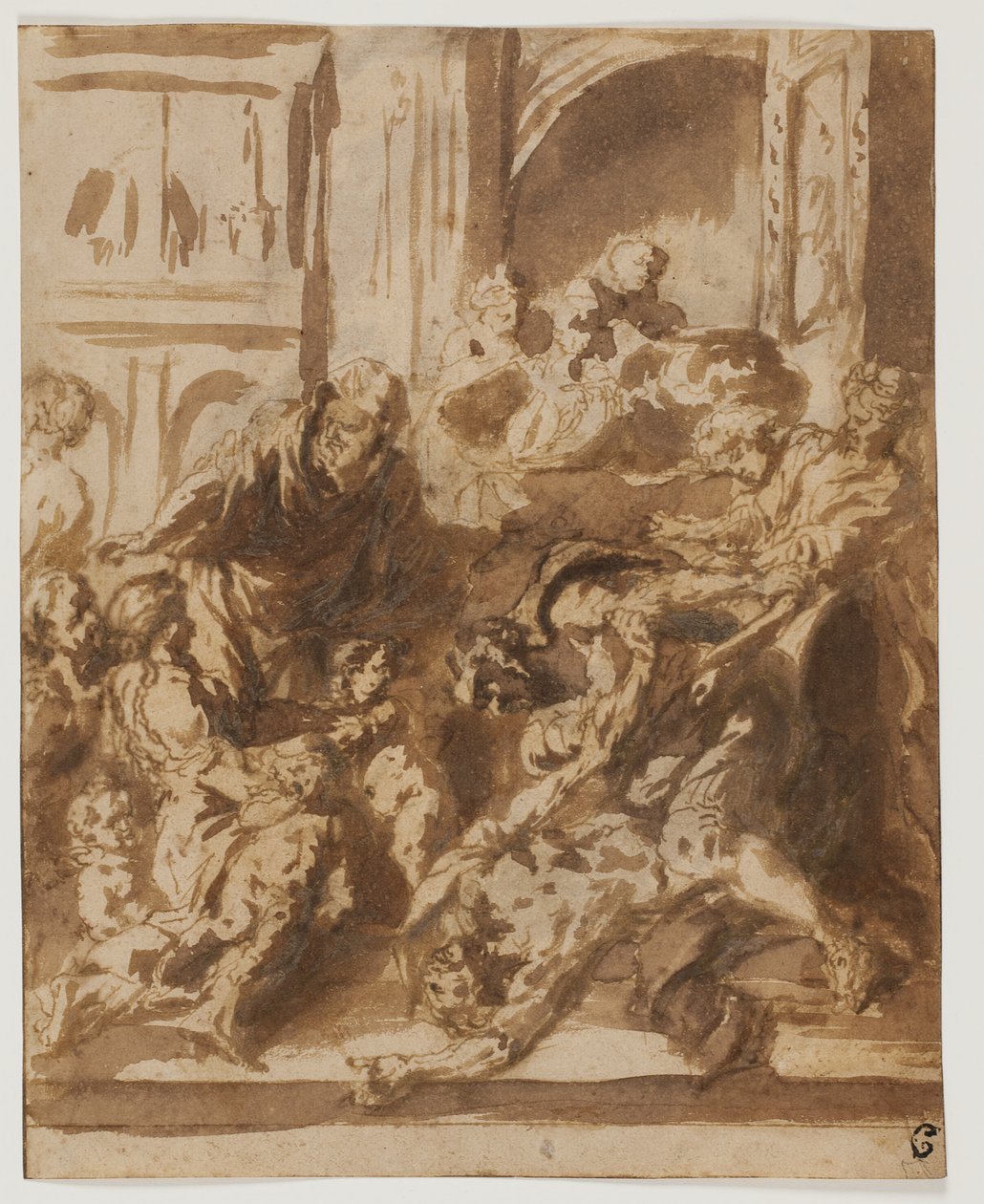 Szent Erasmus vértanúsága (?) alkotó: Jan Miel