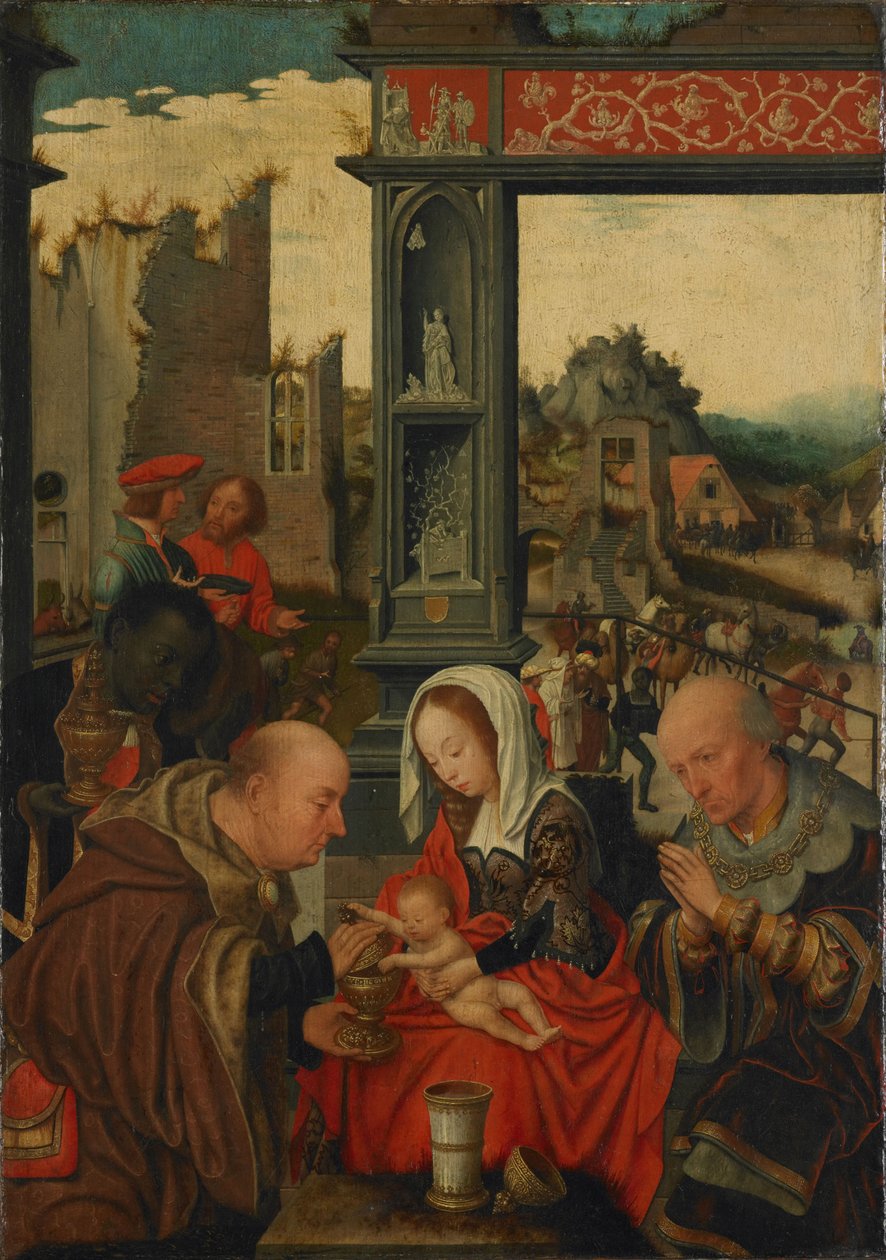 A királyok imádása, 1525 alkotó: Jan Mostaert
