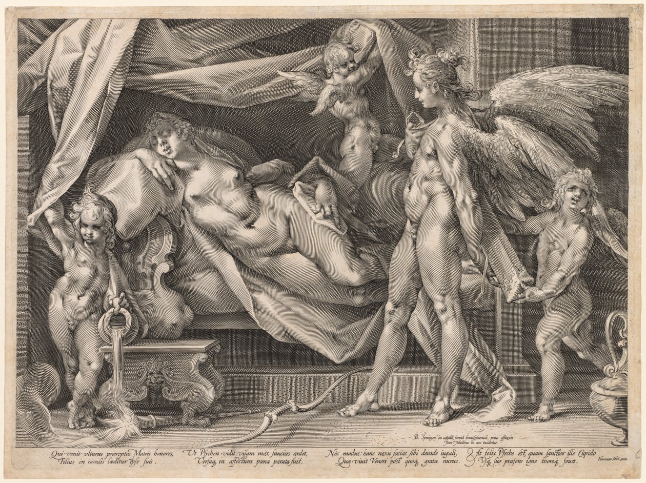 Ámor és psziché, c. 1600. alkotó: Jan Muller