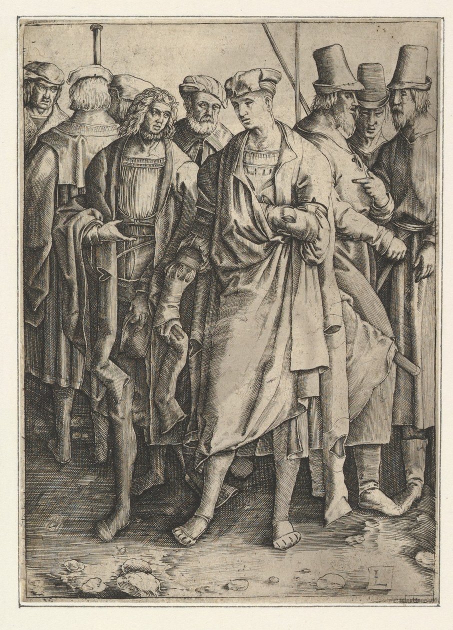 Fegyveres férfiak csoportja másolat.n.d. alkotó: Jan Muller
