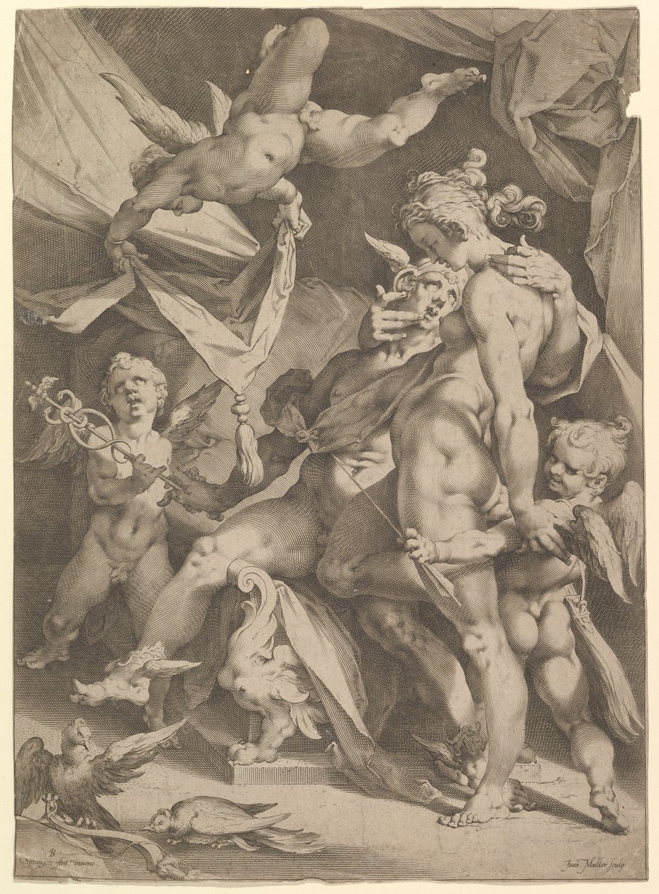 Vénusz és Merkúr, kb. 1600. alkotó: Jan Muller