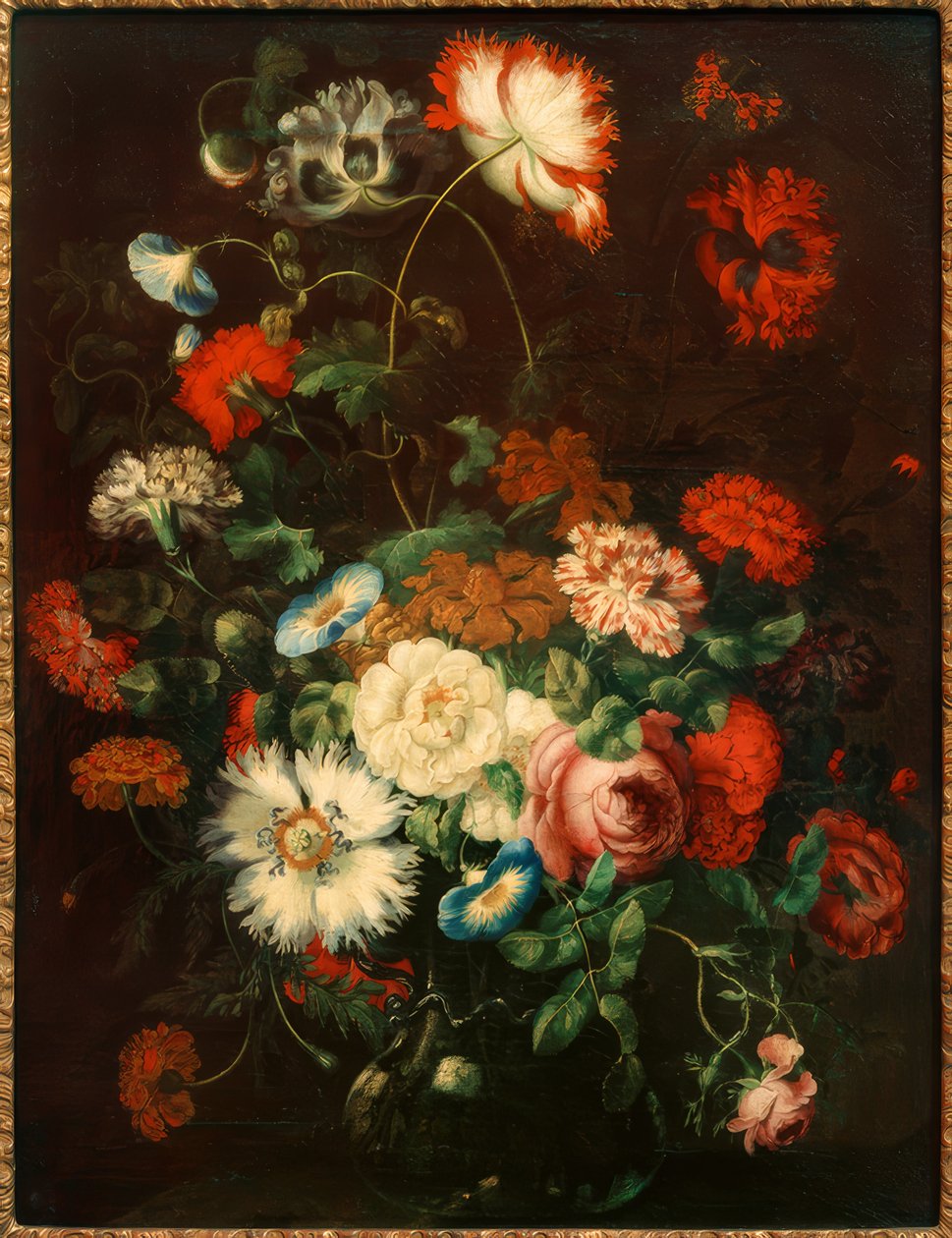 Virágcsendélet üvegvázában alkotó: Jan Peeter Brueghel