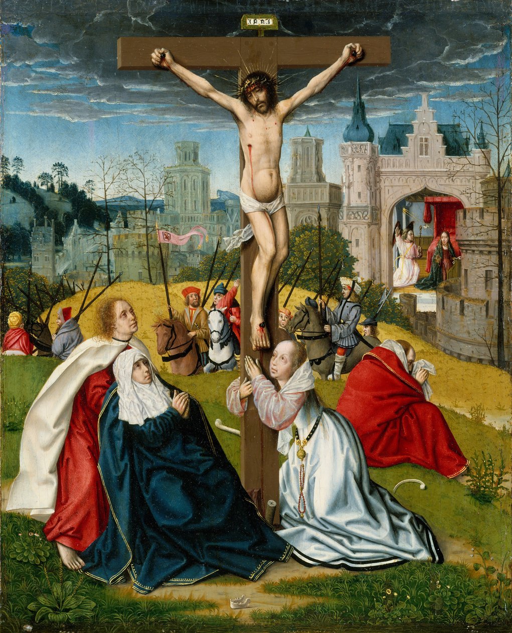 A keresztre feszítés, kb. 1495. alkotó: Jan Provoost