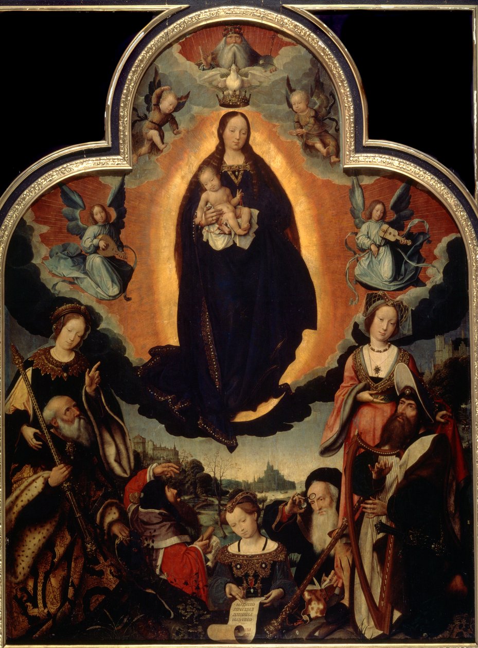 A Szűzanya dicsőítése, 1524. alkotó: Jan Provoost