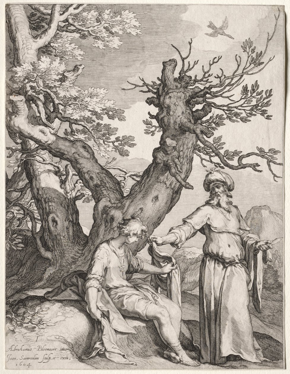 Ahija és Jeroboám, 1604. alkotó: Jan Saenredam