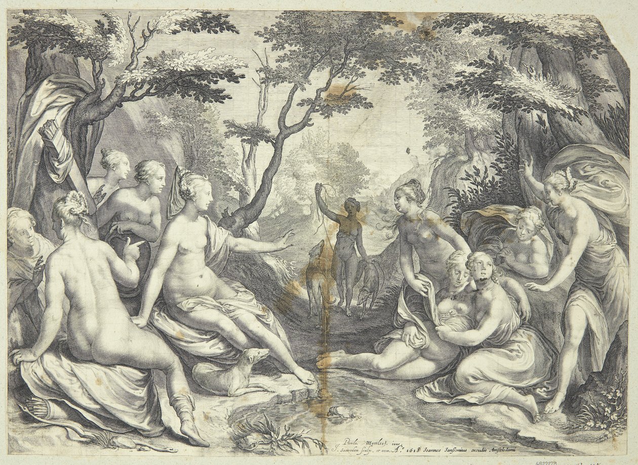 Diana és Callisto alkotó: Jan Saenredam