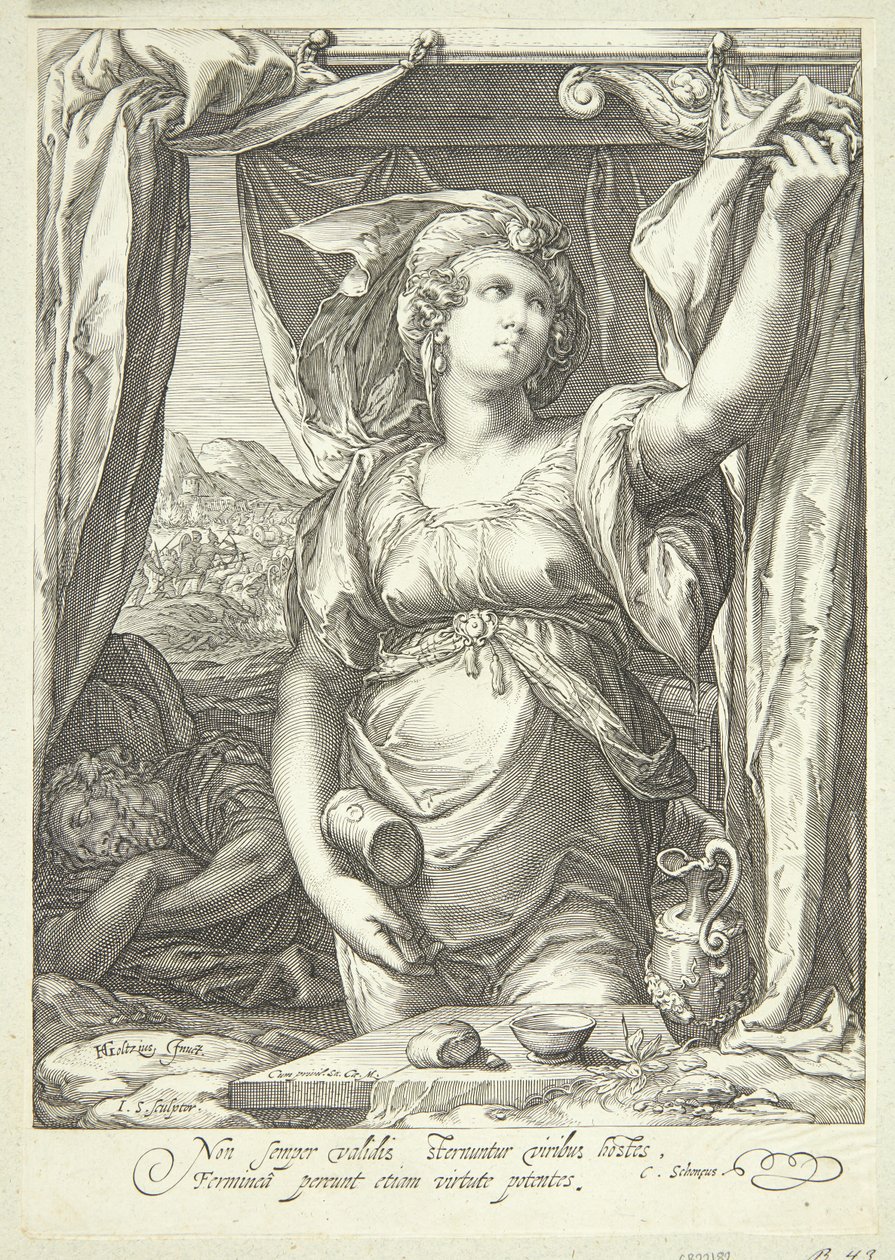Jael és Sisera alkotó: Jan Saenredam