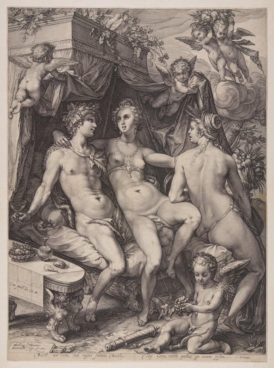 Sine Cerere és Baccho Friget Venus alkotó: Jan Saenredam