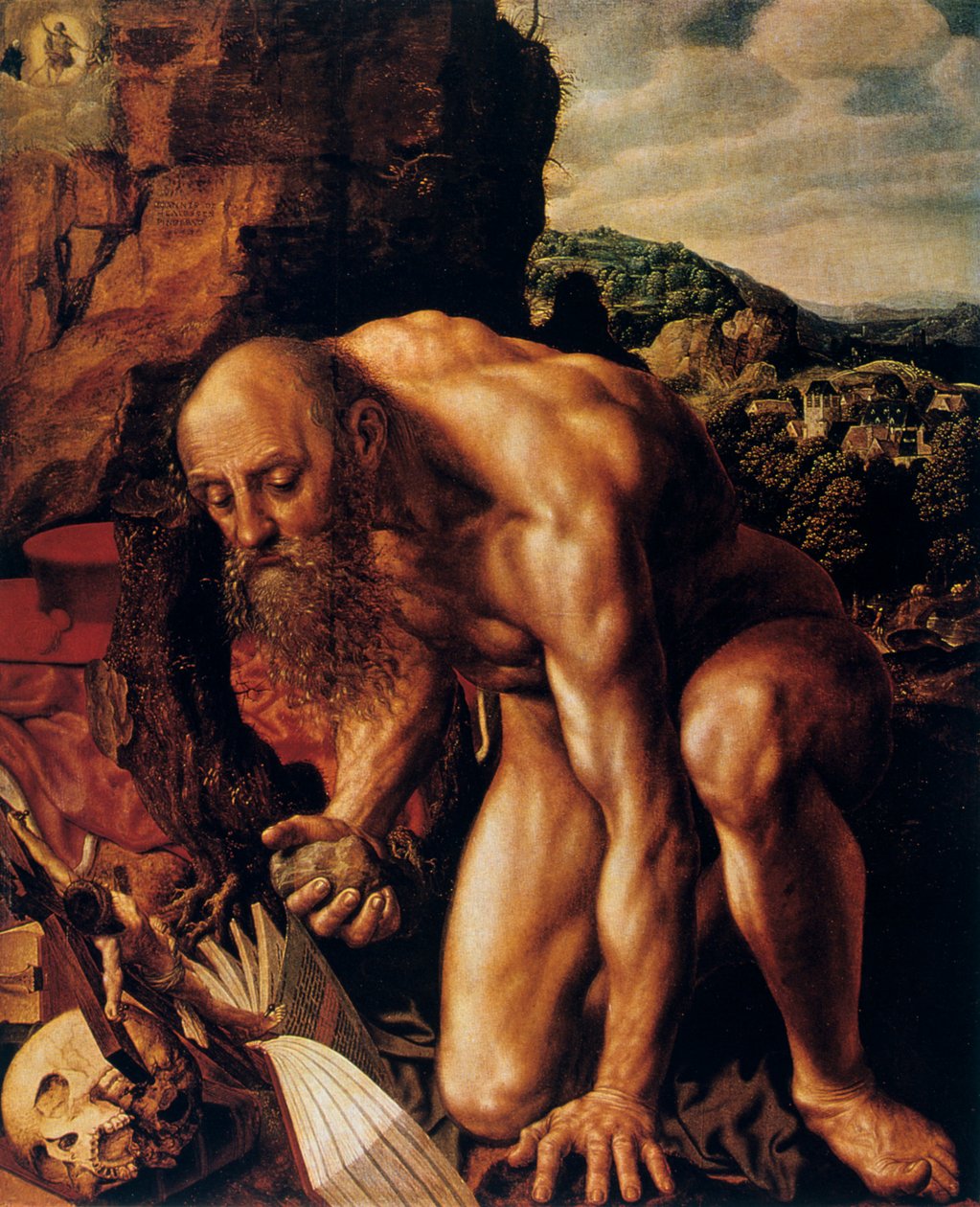 Szent Jeromos, 1543. alkotó: Jan Sanders van Hemessen