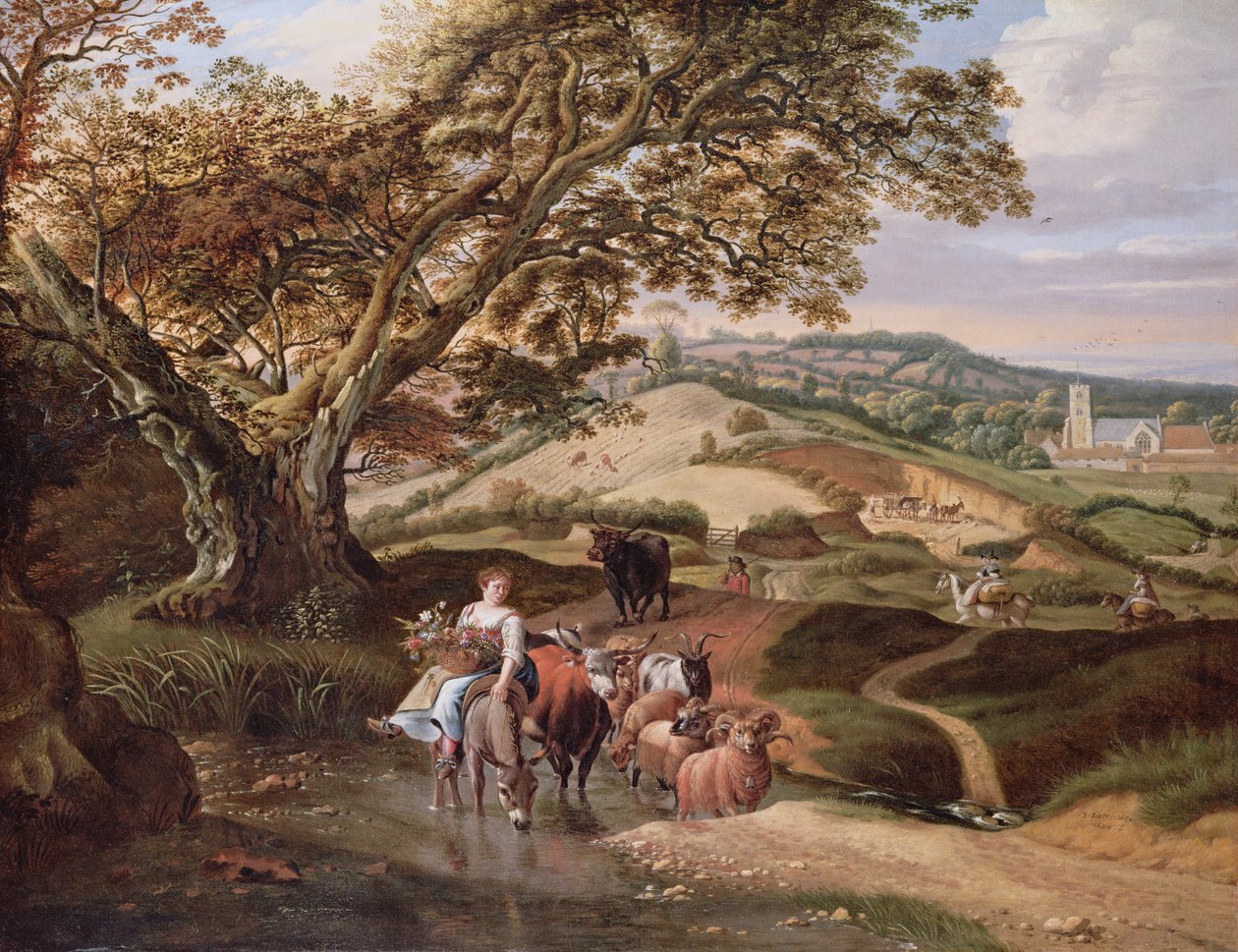 Pásztori táj, 1684 alkotó: Jan Siberechts