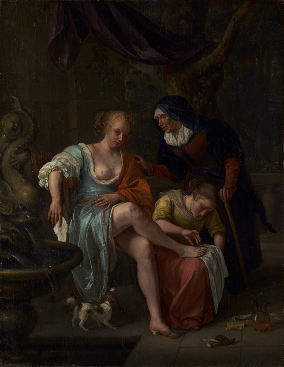 Bathsheba a fürdő után alkotó: Jan Steen