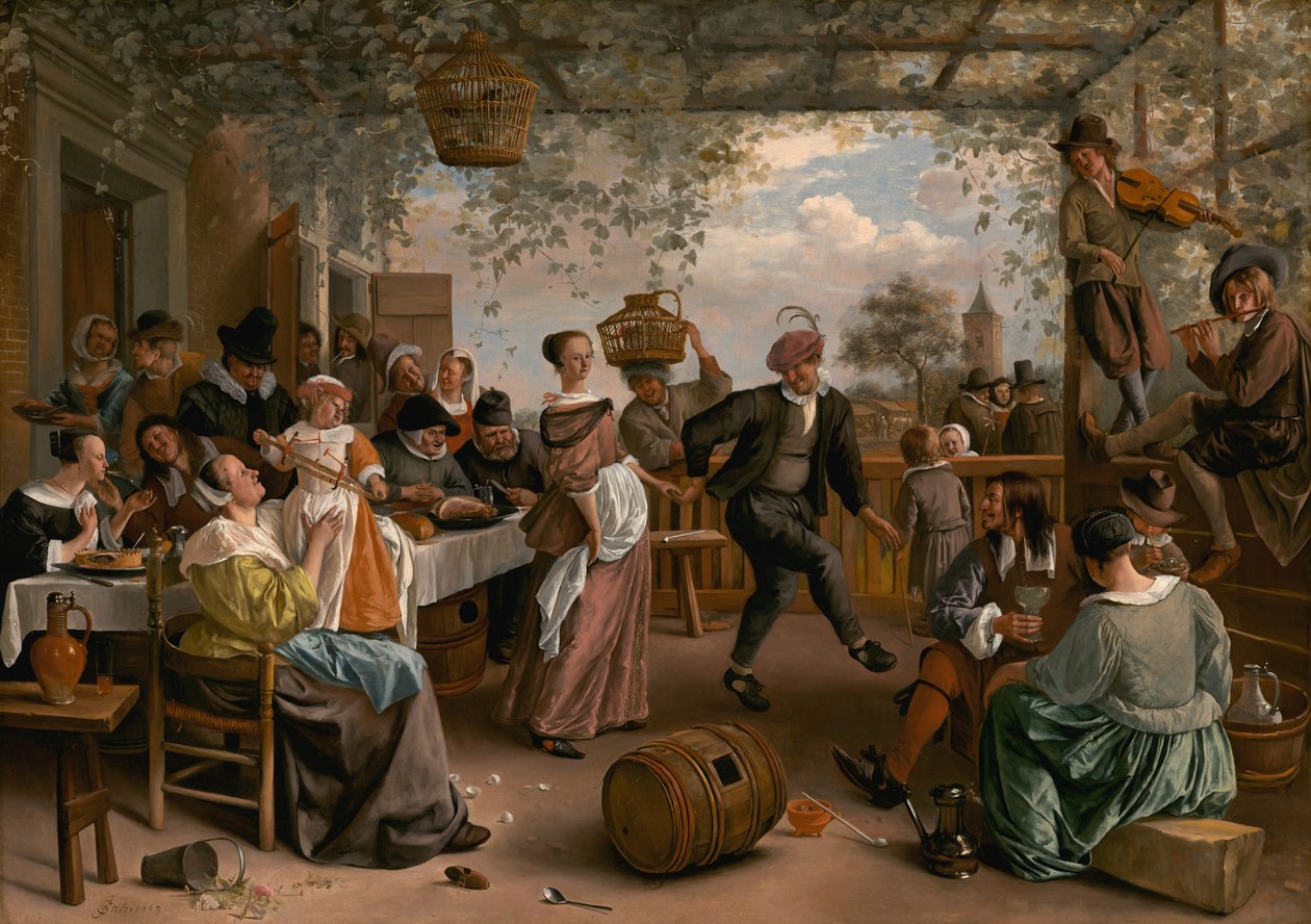 A táncoló pár, 1663. alkotó: Jan Steen