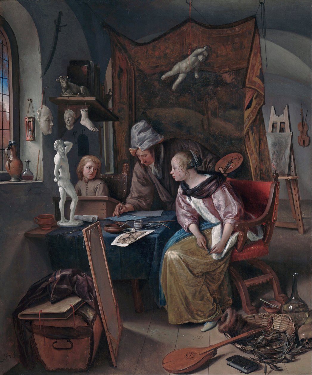 A rajzlecke alkotó: Jan Steen