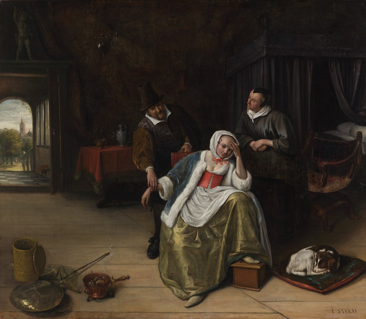 A szerelmeslány, kb. 1660. alkotó: Jan Steen