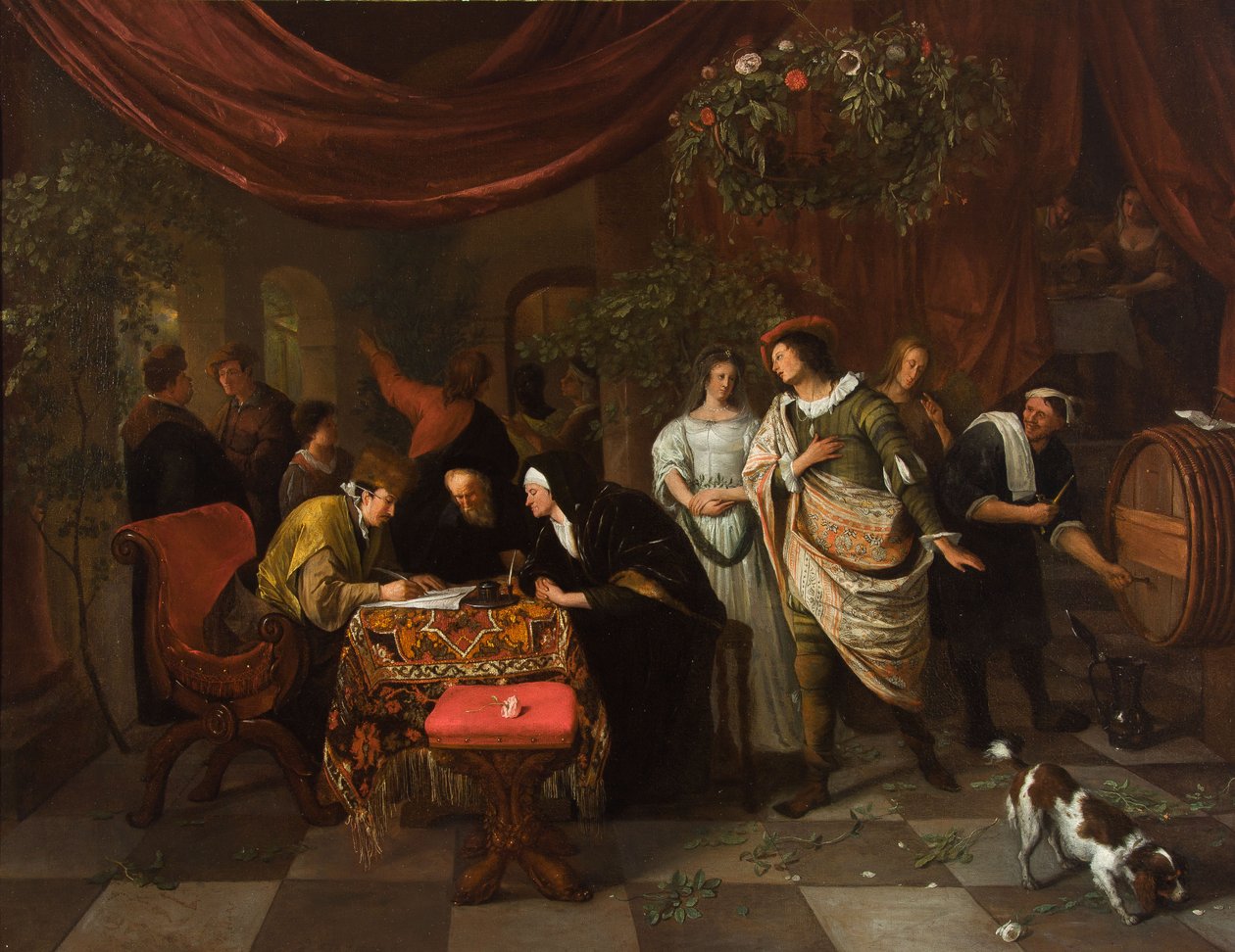 Tóbiás és Sára házassága alkotó: Jan Steen