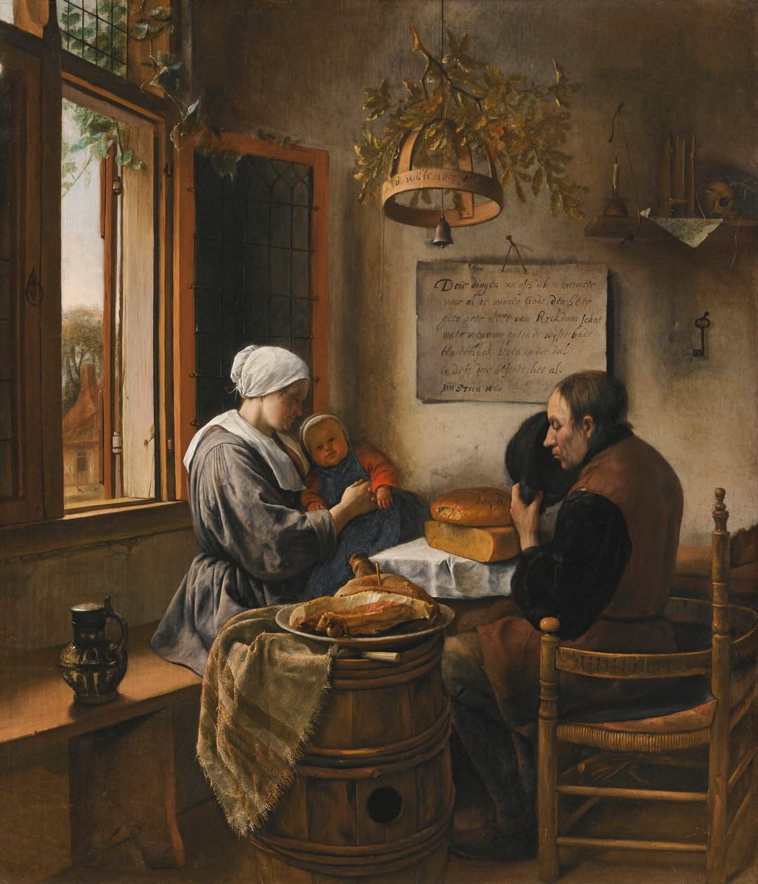Az étkezés előtti ima alkotó: Jan Steen