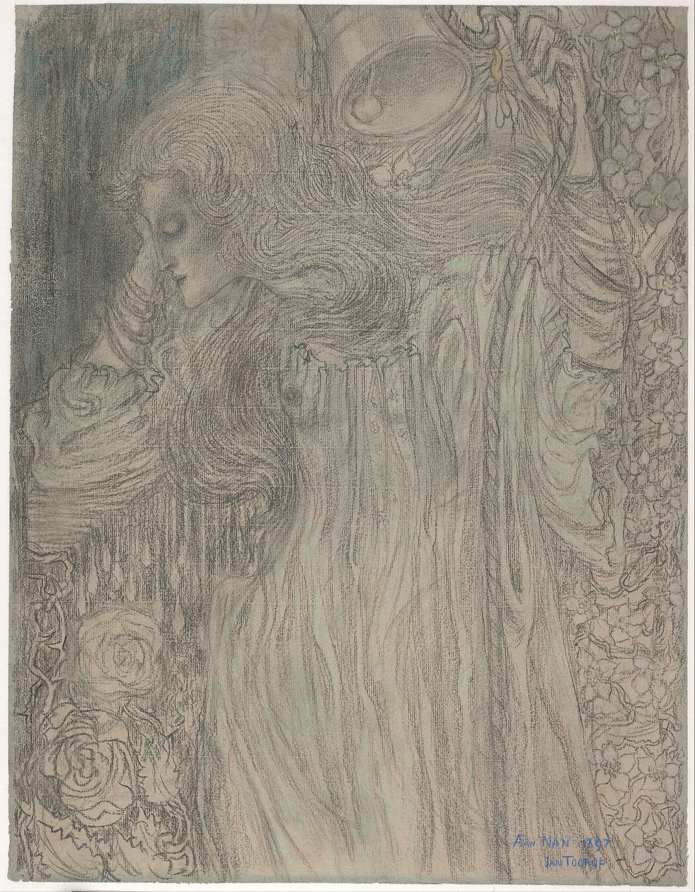 Az álmodozó, 1897 alkotó: Jan Toorop