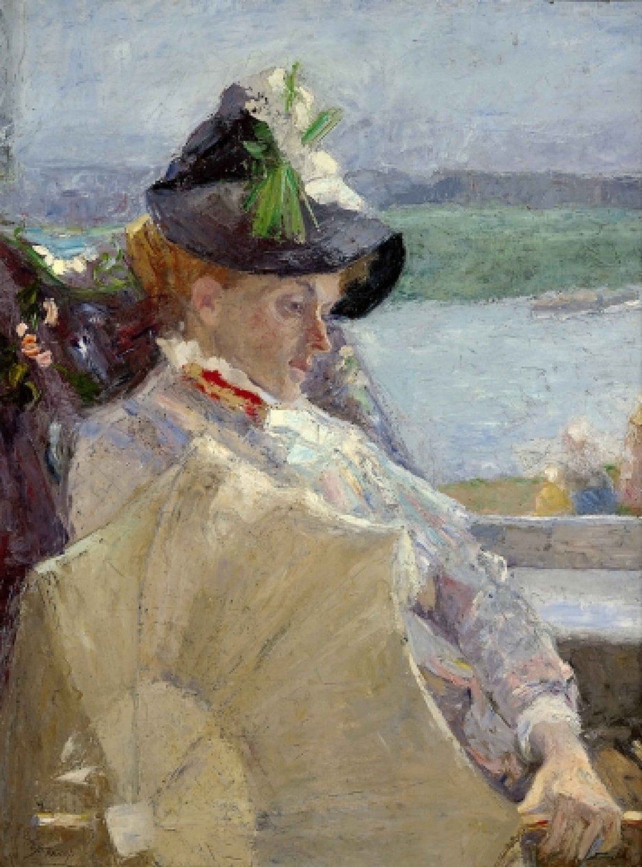 Hölgy az esernyős, 1888. alkotó: Jan Toorop