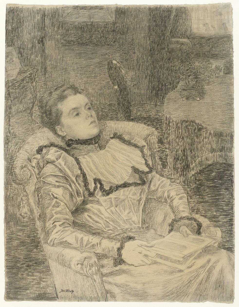 Annie Toorop portréja alkotó: Jan Toorop