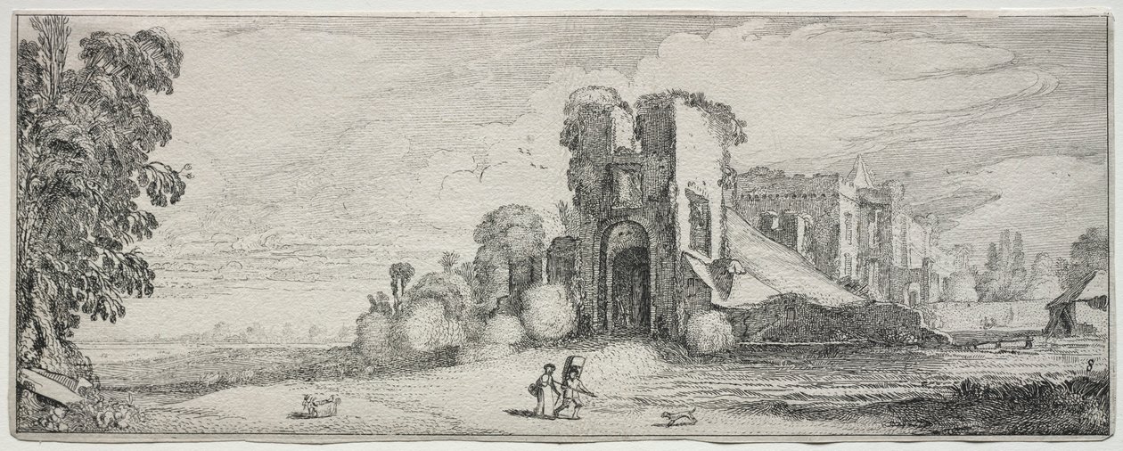 Tájak és romok: Brederode vára. alkotó: Jan Van de Velde