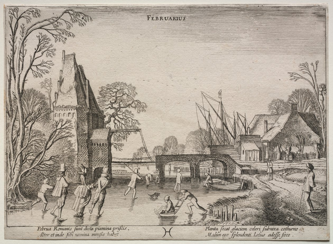 A tizenkét hónap: február. alkotó: Jan Van de Velde