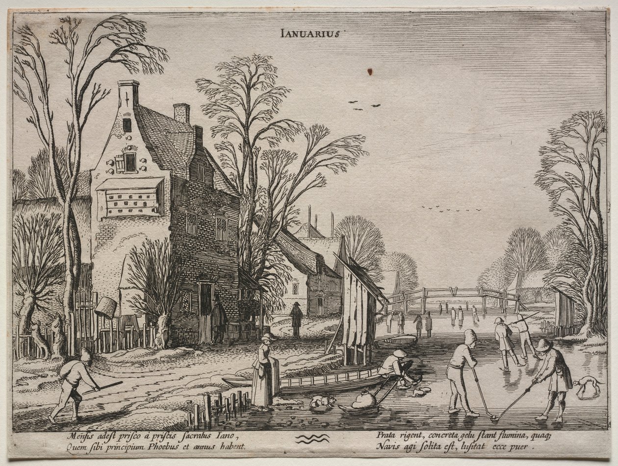 A tizenkét hónap: január. alkotó: Jan Van de Velde