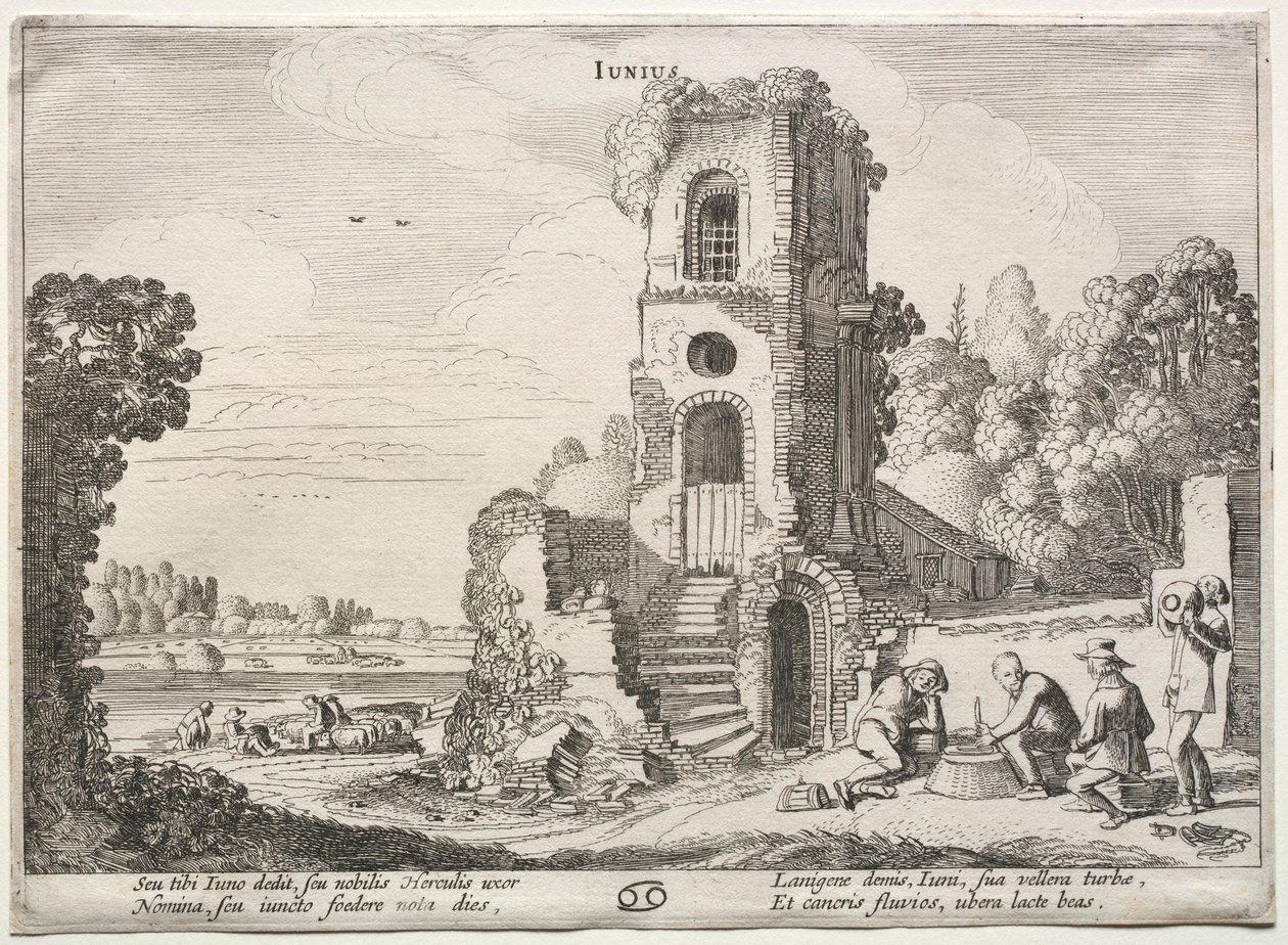 A tizenkét hónap: június. alkotó: Jan Van de Velde